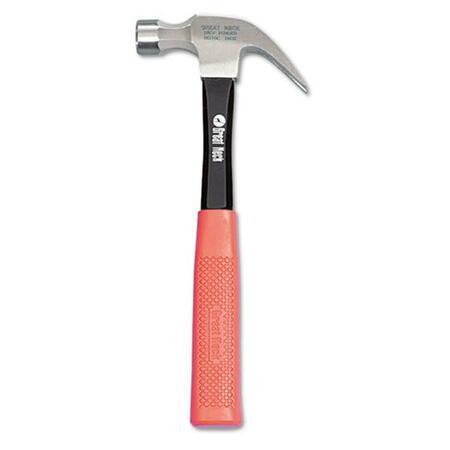 TOTALTOOLS 16oz Claw Hammer w/High-Visibility Orange Fiberglass Handle TO39598